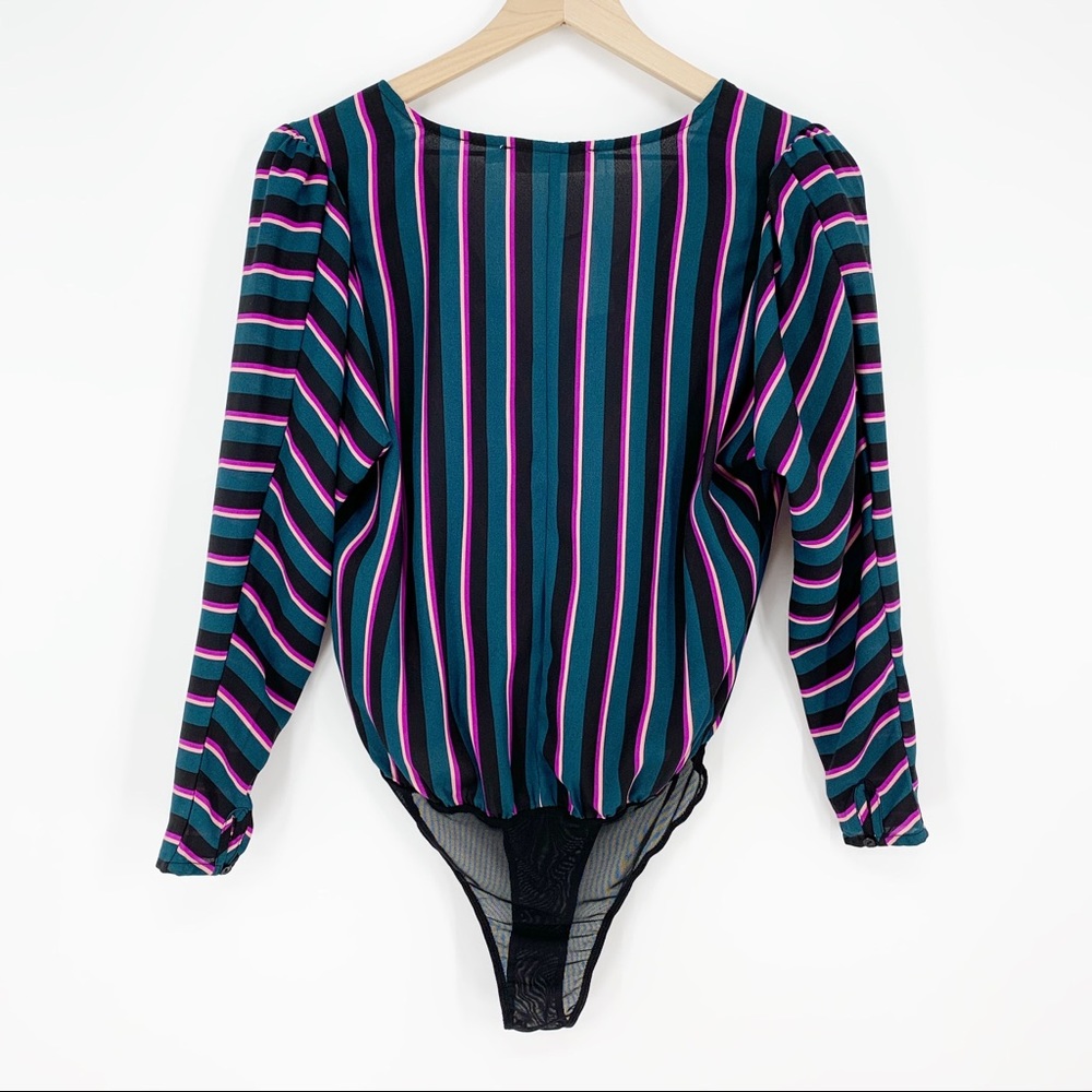 ASTR The Label Drape Front Long Sleeve Bodysuit - Picture 2 of 10
